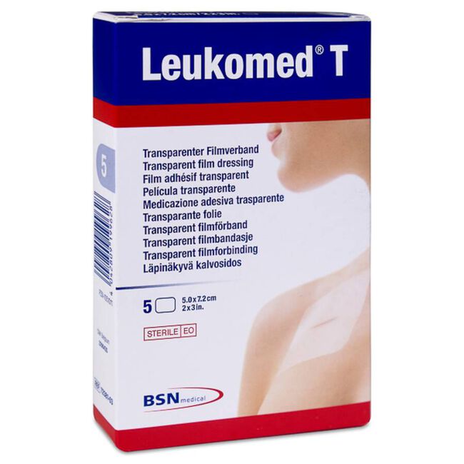 Leukomed T 5 cm x 7,2 cm, 5 Ap¢sitos