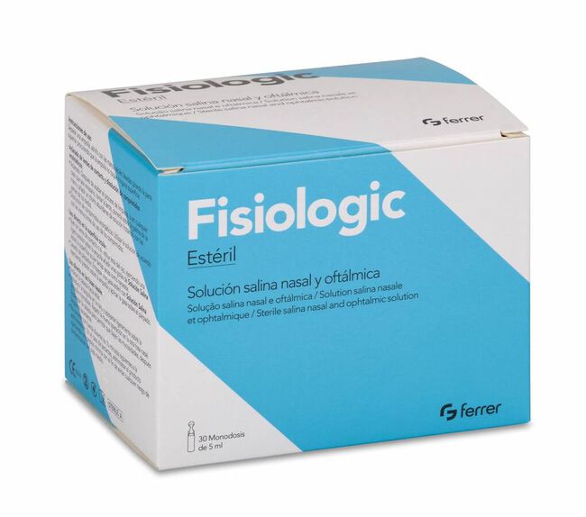 Fisiologic Solución Salina Nasal y Oftalmica 5 ml 30 Uds