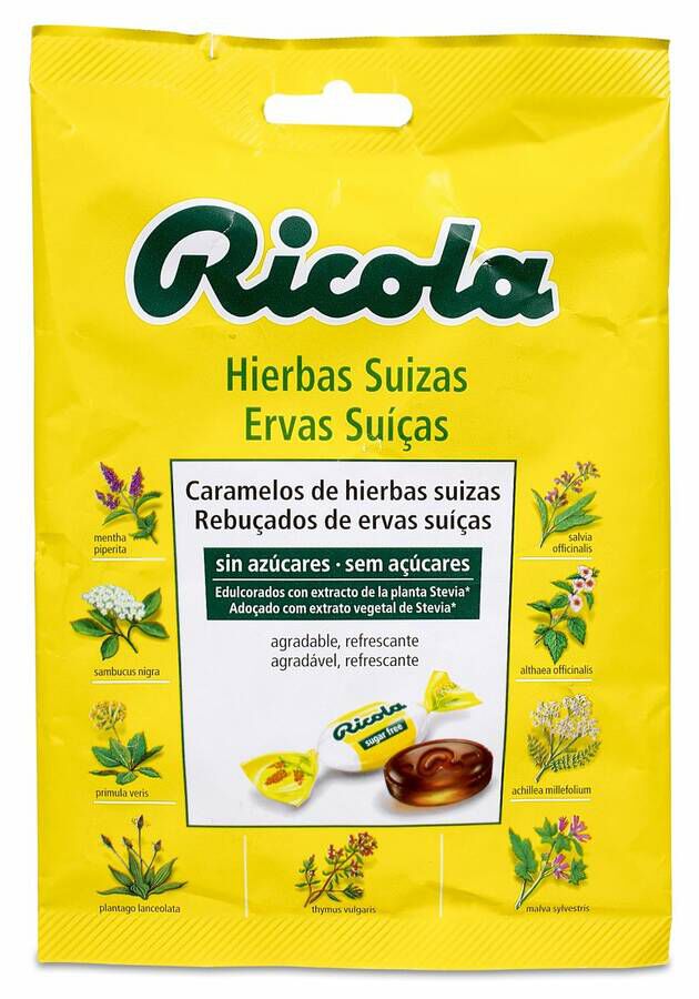 Ricola Caramelos Hierbas Suizas Sin Az£car, 70 g