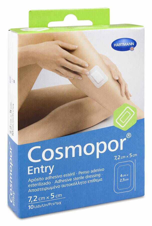 Cosmopor Entry Ap¢sito Est‚ril,7,2 x 5 cm, 10 Uds