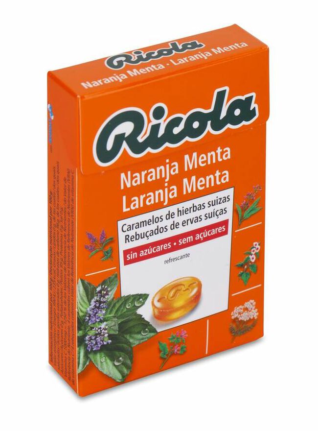 Ricola Caramelos Menta - Naranja, 50 g