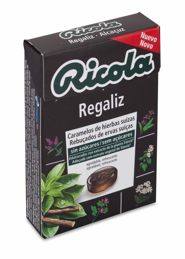 Ricola Caramelos sin Az£car Regaliz, 50 g