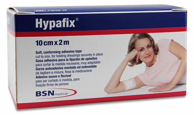 Hypafix Gasa Adhesiva 10 cm x 2 m, 1 Ud