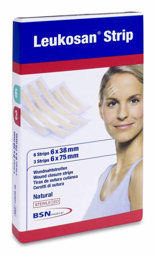 Leukosan Strips Natural, 6 + 3 Uds