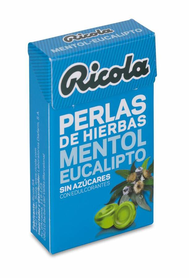 Ricola Perlas sin Az£car de Menthol-Eucalyptus, 25 g