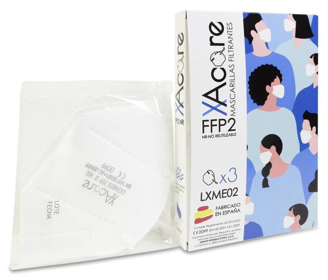 Xacare Mascarilla FFP2, 3 Unidades