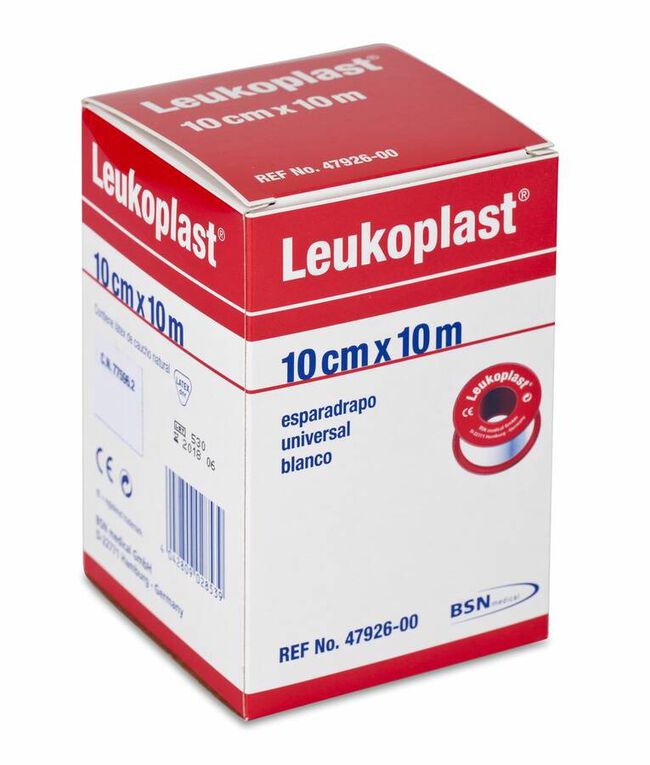 Leukoplast Esparadrapo Blanco 10 cm x 10 m, 1 Ud