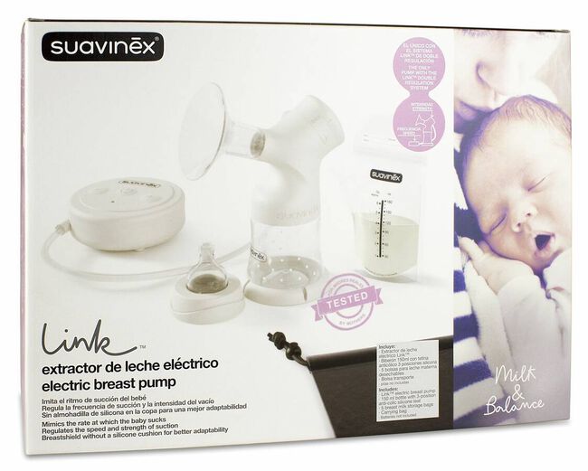 Suavinex Link Extractor de Leche Eléctrico, 1 Ud