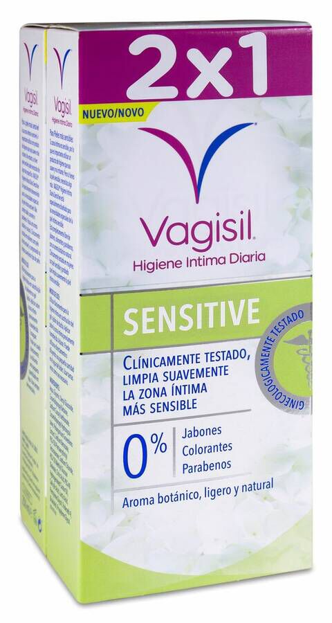 Duplo Vagisil Sensitive, 2 Uds