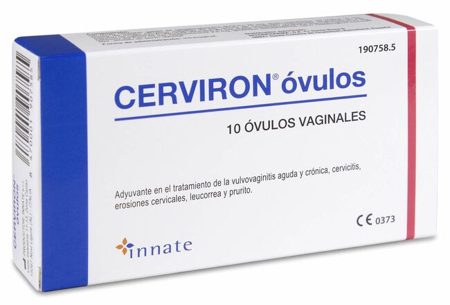 Cerviron óvulos Vaginales, 10 Unidades