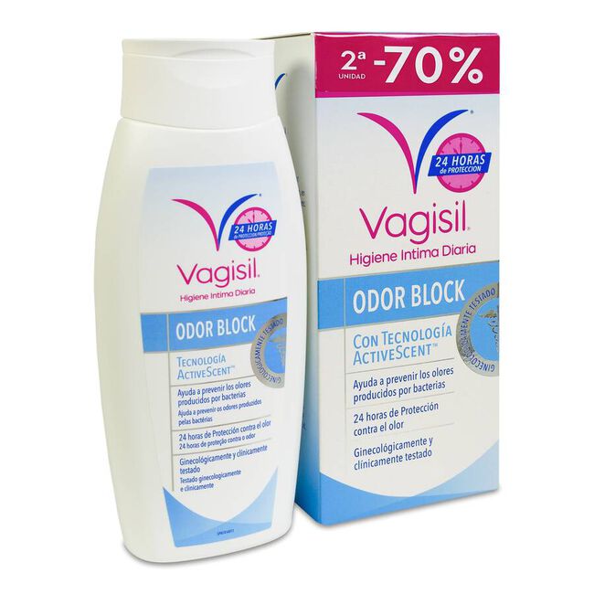 Duplo Vagisil Higiene Íntima Odor Block, 2 Uds