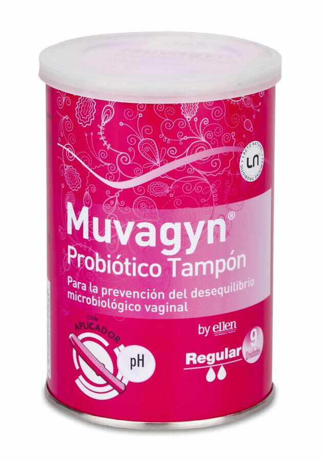 Muvagyn ProbiÍtico TampÍn con Aplicador Regular, 9 Uds