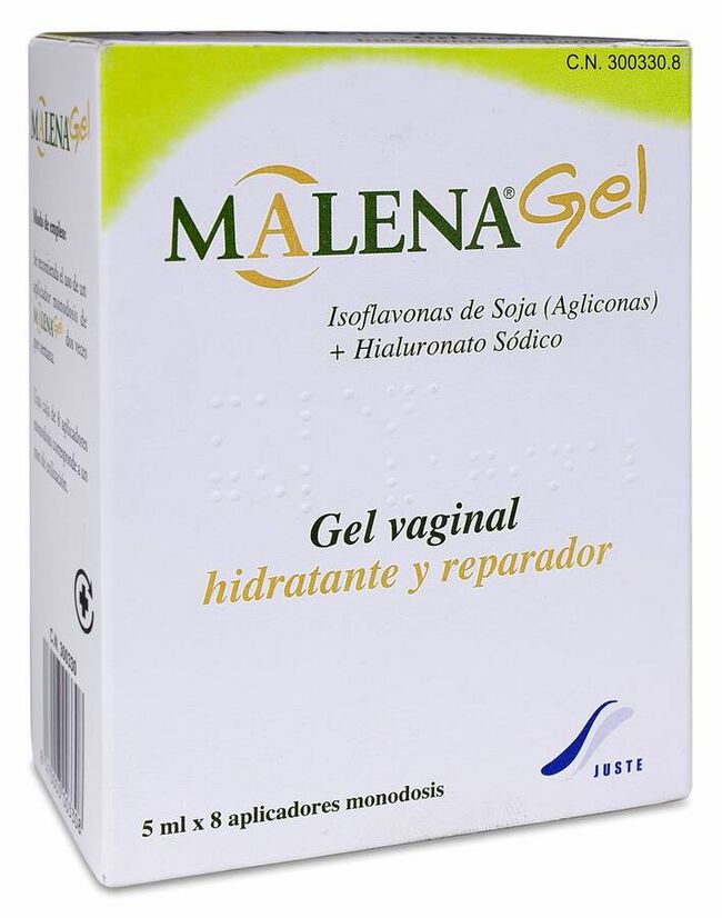 Malena Gel Vaginal 5 ml, 8 Aplicadores Monodosis