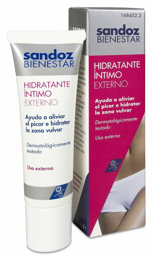 Sandoz Bienestar Hidratante Íntimo Externo, 30 ml