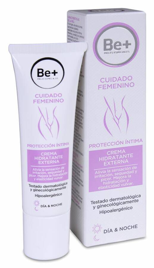 Be+ Cuidado Femenino Crema Hidratante Externa, 30 ml