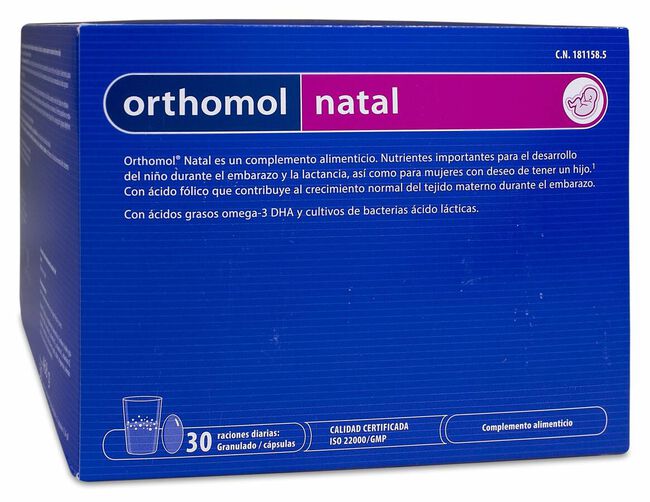 Orthomol Natal, 30 Sobres + Cápsulas