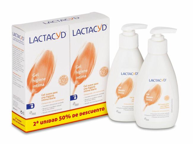 Duplo Lactacyd Íntimo Gel Suave, 2 Uds