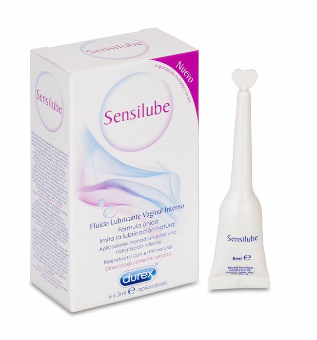 Durex Sensilube Lubricante Vaginal Fluido, 6 Uds