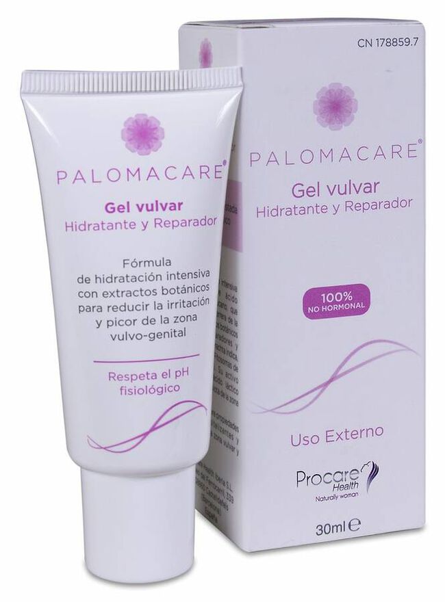 Palomacare Gel Vulvar Hidratante y Reparador Vulvo-Genital, 30 ml