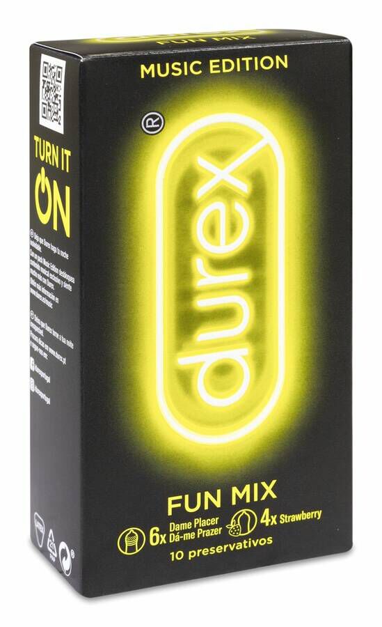 Durex Fun Mix Music Edition, 10 Uds