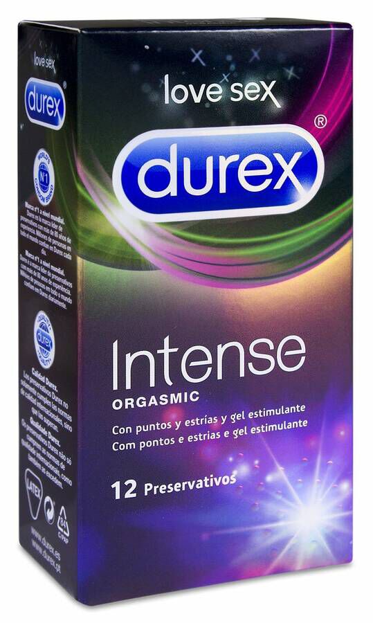 Durex Intense Orgasmic, 12 Uds