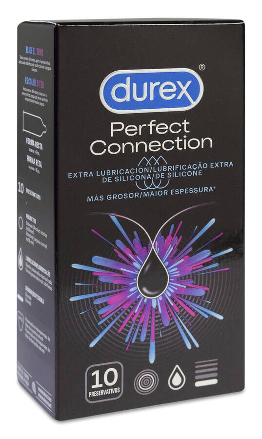 Durex Perfect Connection Preservativos, 10 Unidades