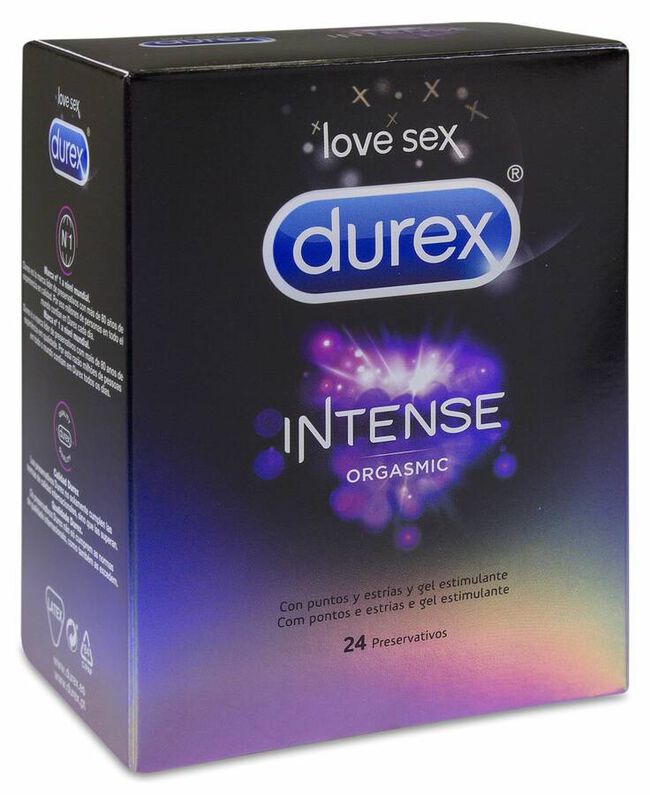 Durex Intense Orgasmic, 24 Preservativos