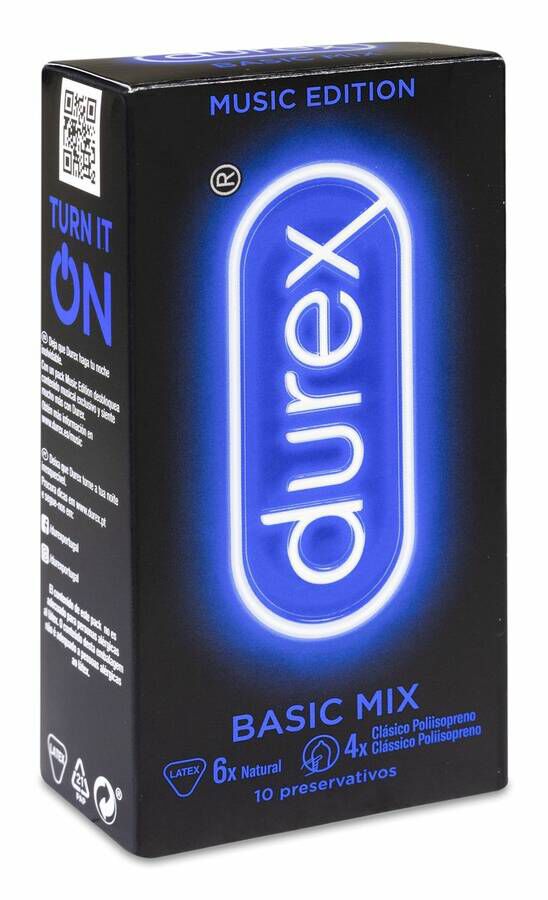 Durex Basic Mix Music Edition, 10 Uds