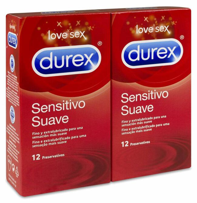 Duplo Durex Sensitivo Suave, 2 Uds