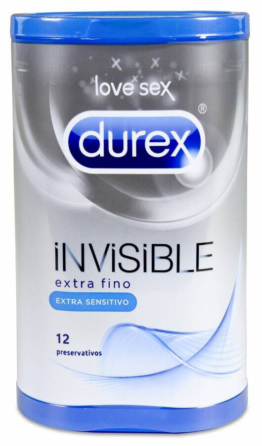 Durex Invisible Extra Sensitivo, 12 Uds