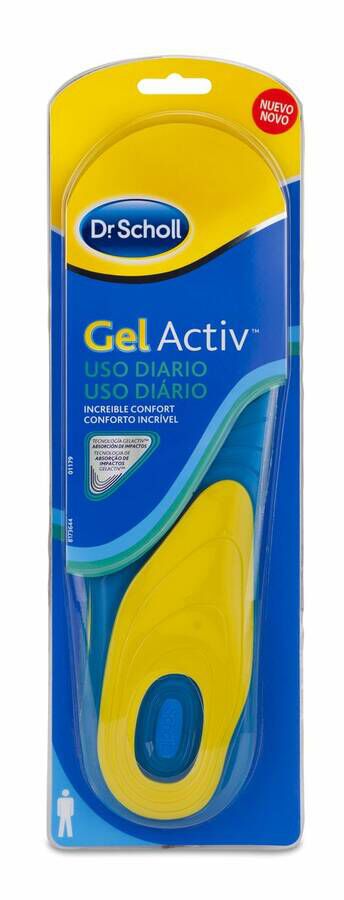 Scholl Plantillas GelActiv de Uso Diario para Hombre