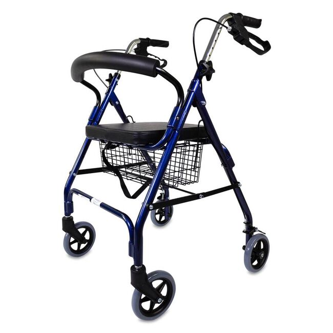 Rollator con Asiento Frenos y Bloqueo 1 Unidad