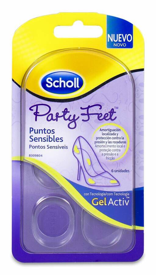 Scholl GelActiv Puntos Sensibles 6 Almohadillas