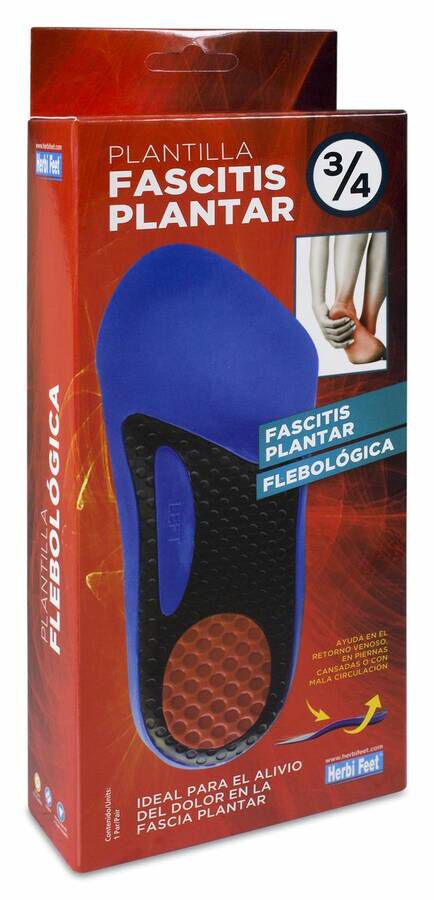 Herbi Feet Plantilla Fascitis Plantar 3/4 Talla L 1 Par