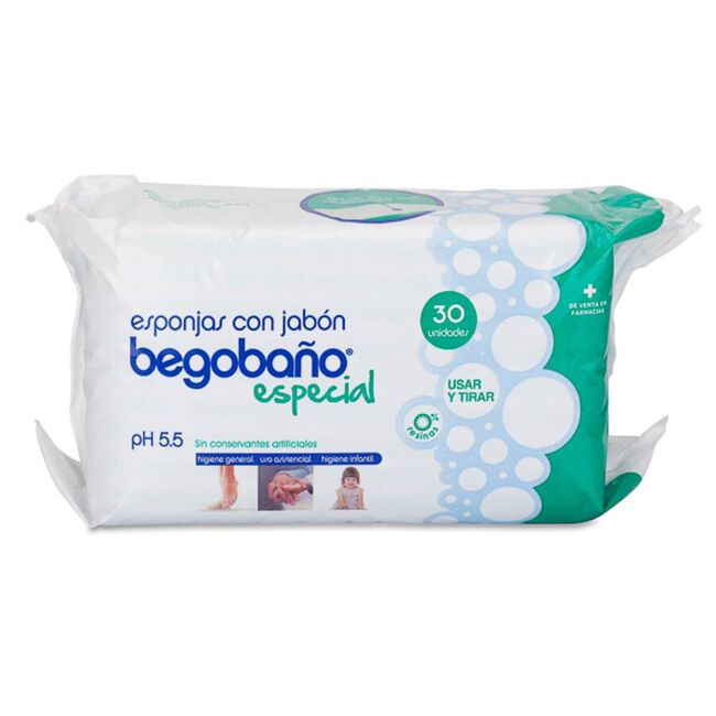 Begobaño Esponjas Enjabonadas 30 Uds