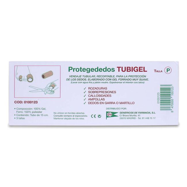 Tubigel Protegededos Talla Pequeña 1 Tubo