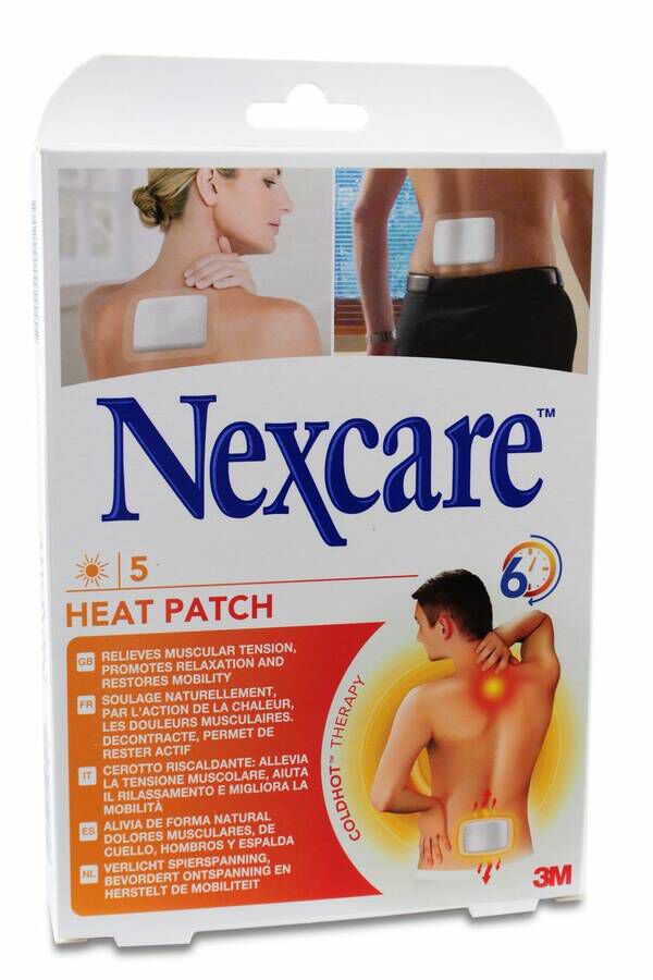 Nexcare Parche Térmico 9,5 x 13 cm 5 Uds