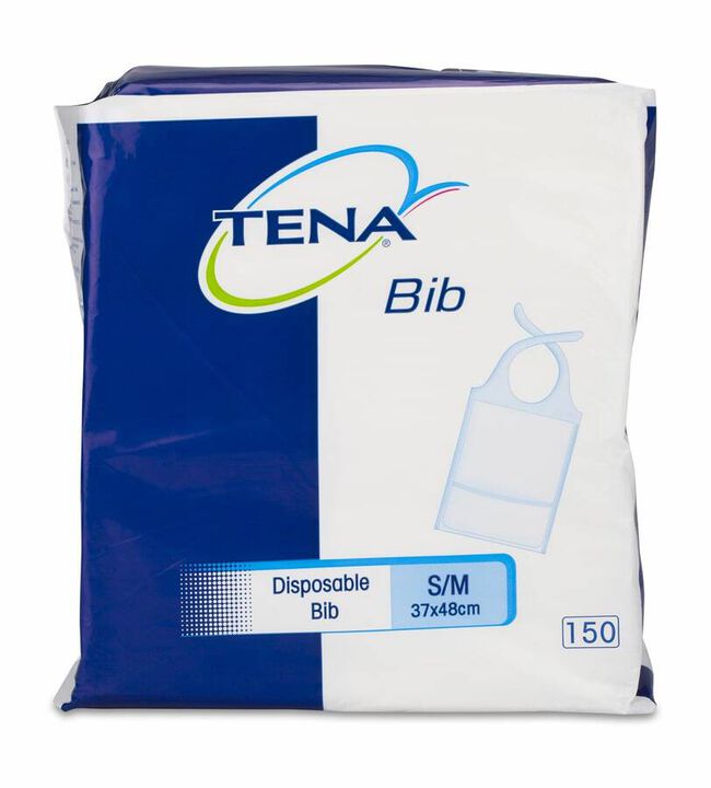 Tena Bib Babero Adulto Desechable Talla S/M 150 Uds