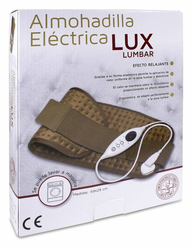 Gran Cruz Almohadilla Eléctrica Lux Lumbar 1 Ud