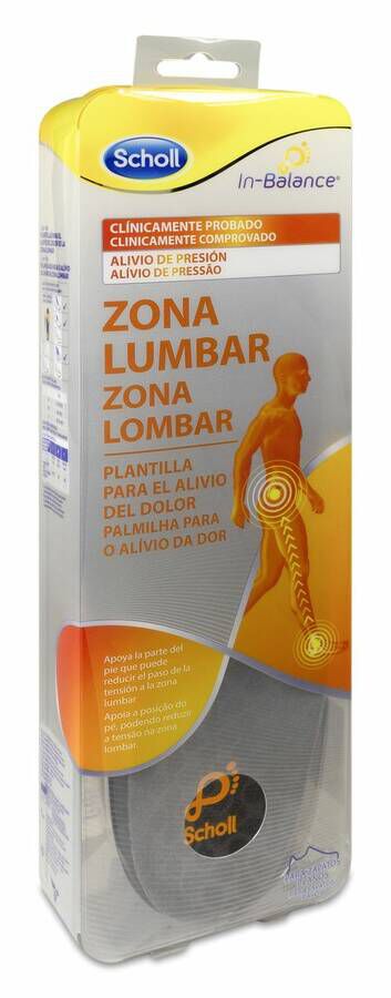 Scholl In-Balance Plantilla Alivio Zona Lumbar 40-42 1 Par