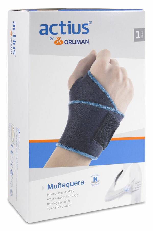 Actius Muñequera Vendaje Neopreno Talla Única 1 Ud