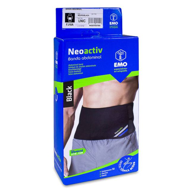 Emo Neoactiv Banda Abdominal Negra 1 Ud