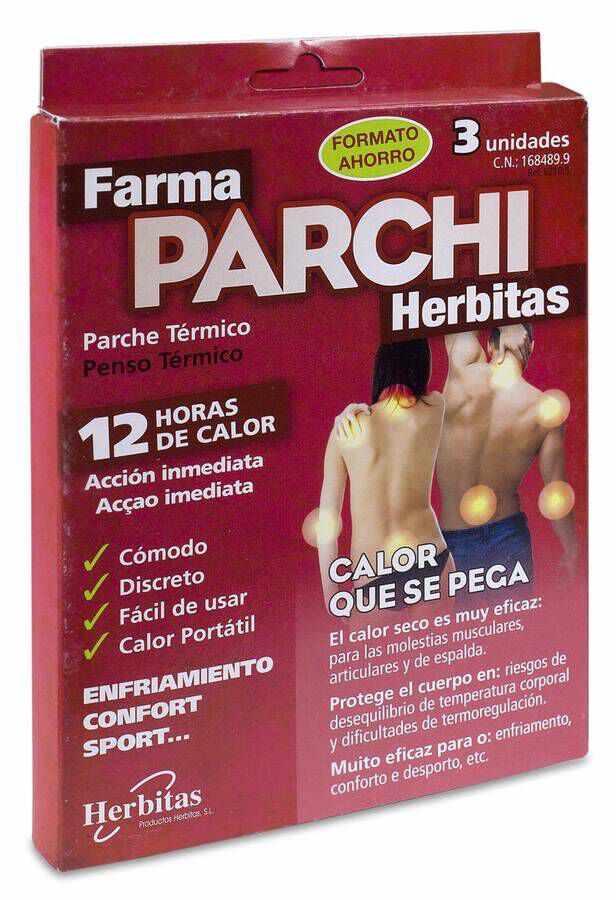 Herbitas Farma Parchi Parche Térmico 3 Uds