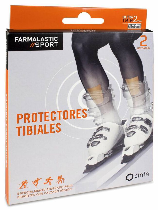 Farmalastic Sport Protectores Tibiales 2 Uds