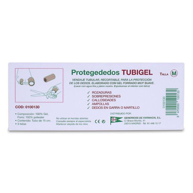 Tubigel Protegededos Talla Mediana 1 Tubo