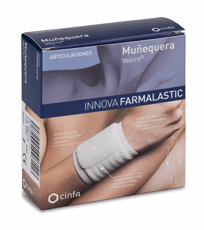 Farmalastic Innova Muñequera Velcro Beige Talla Grande/Extragrande 1 Ud