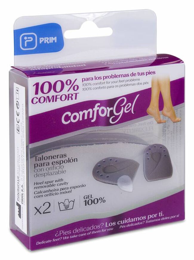 Comforgel Talonera Espolón Con Orificio Desplazado Talla S/M 1 Par