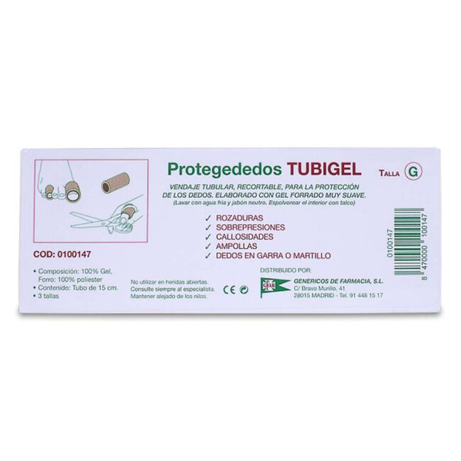 Tubigel Protegededos Talla Grande 1 Tubo