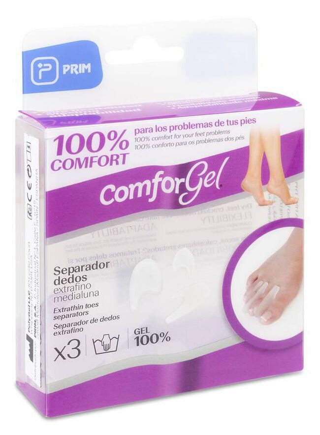 Comforgel Separador Dedos Extrafino Medialuna Mix 1 Ud