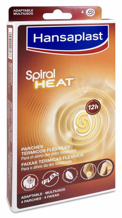 Hansaplast Spiral Heat Parches Térmicos Adaptables 4 Parches